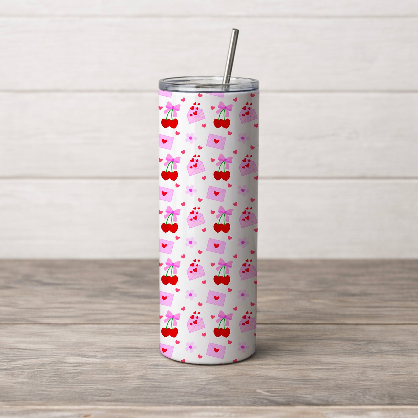 Love Valentine Hearts and Love Letters Seamless Pattern Commercial Use