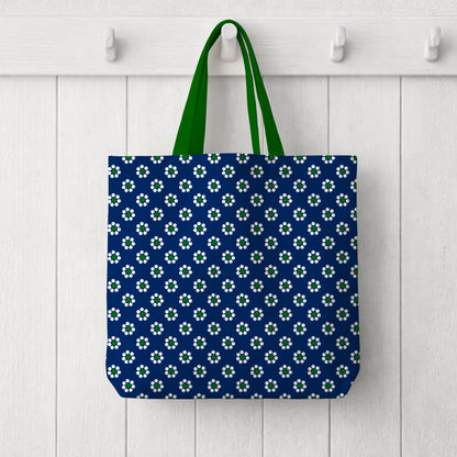 Blue Barro Flowers Mexican Pottery Inspired Seamless Pattern Commercial Use