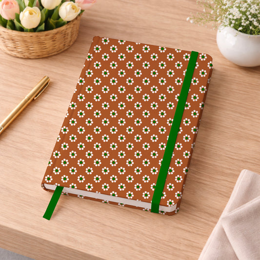 Brown Barro Flowers Mexican Pottery Inspired Seamless Pattern Commercial Use