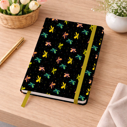 Bright Butterflies Scattered Black Seamless Pattern Commercial Use