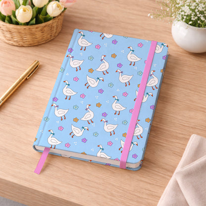 Geese and Pastel Flowers Goose With Scarf Seamless Pattern Commercial Use