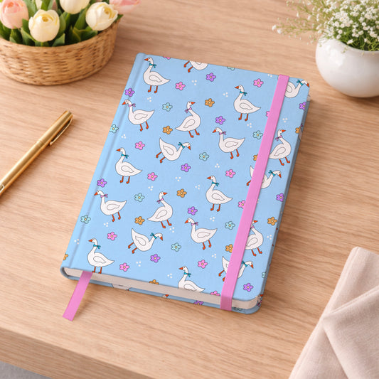 Geese and Pastel Flowers Goose With Scarf Seamless Pattern Commercial Use