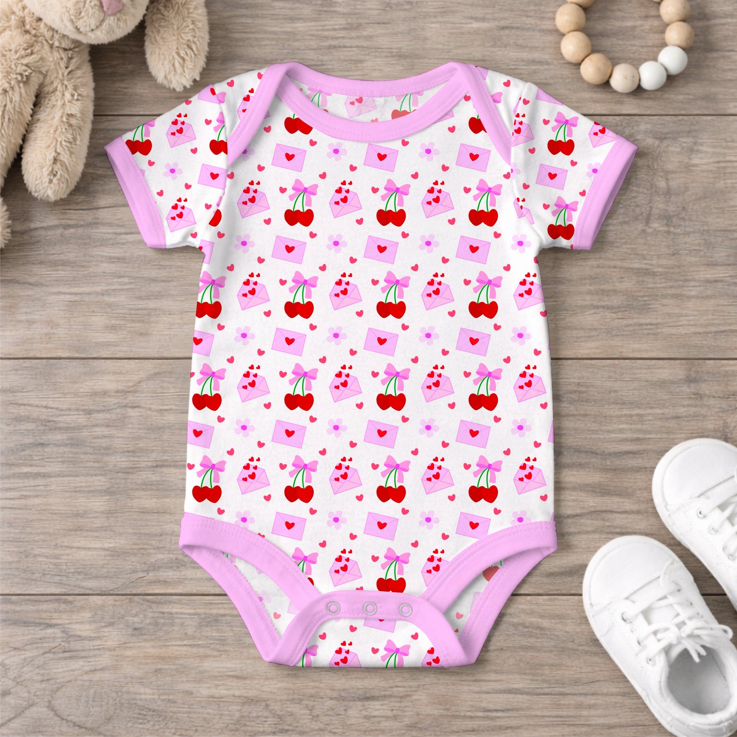 Love Valentine Hearts and Love Letters Seamless Pattern Commercial Use