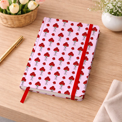 Red Roses Tied with a Bow Pink Seamless Pattern Commercial Use