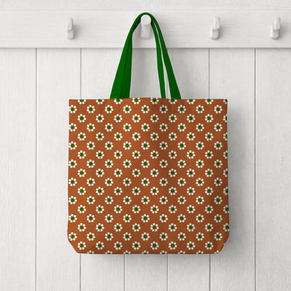 Brown Barro Flowers Mexican Pottery Inspired Seamless Pattern Commercial Use